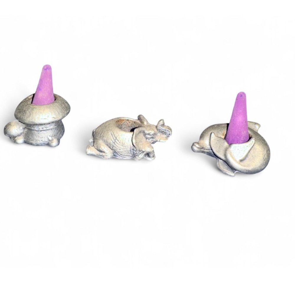 Vintage 90s Incense cone holder Set of 3